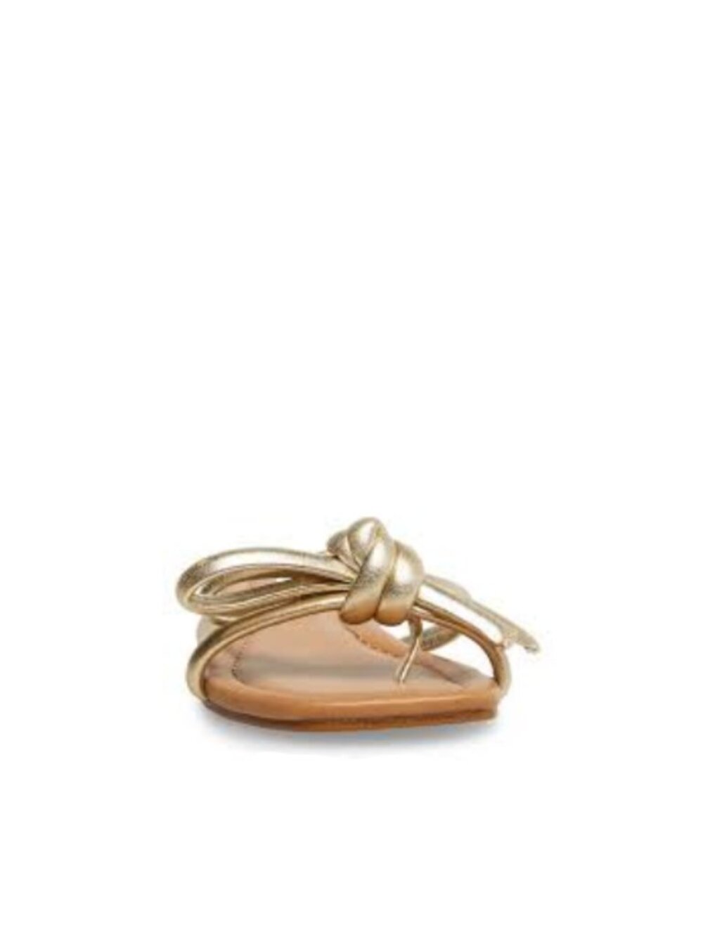 Steve Madden Sz. 8.5 Maura Square Toe Knotted Strap Flat Sandal - Picture 3 of 15